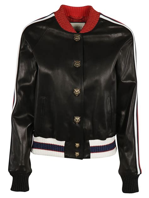 gucci black white embroidered bomber|Gucci Black & White Patch Bomber Jacket .